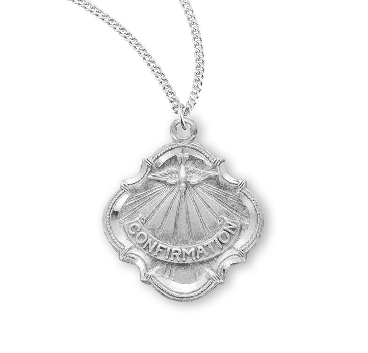 Holy Spirit Sterling Silver Confirmation Medal - S385118