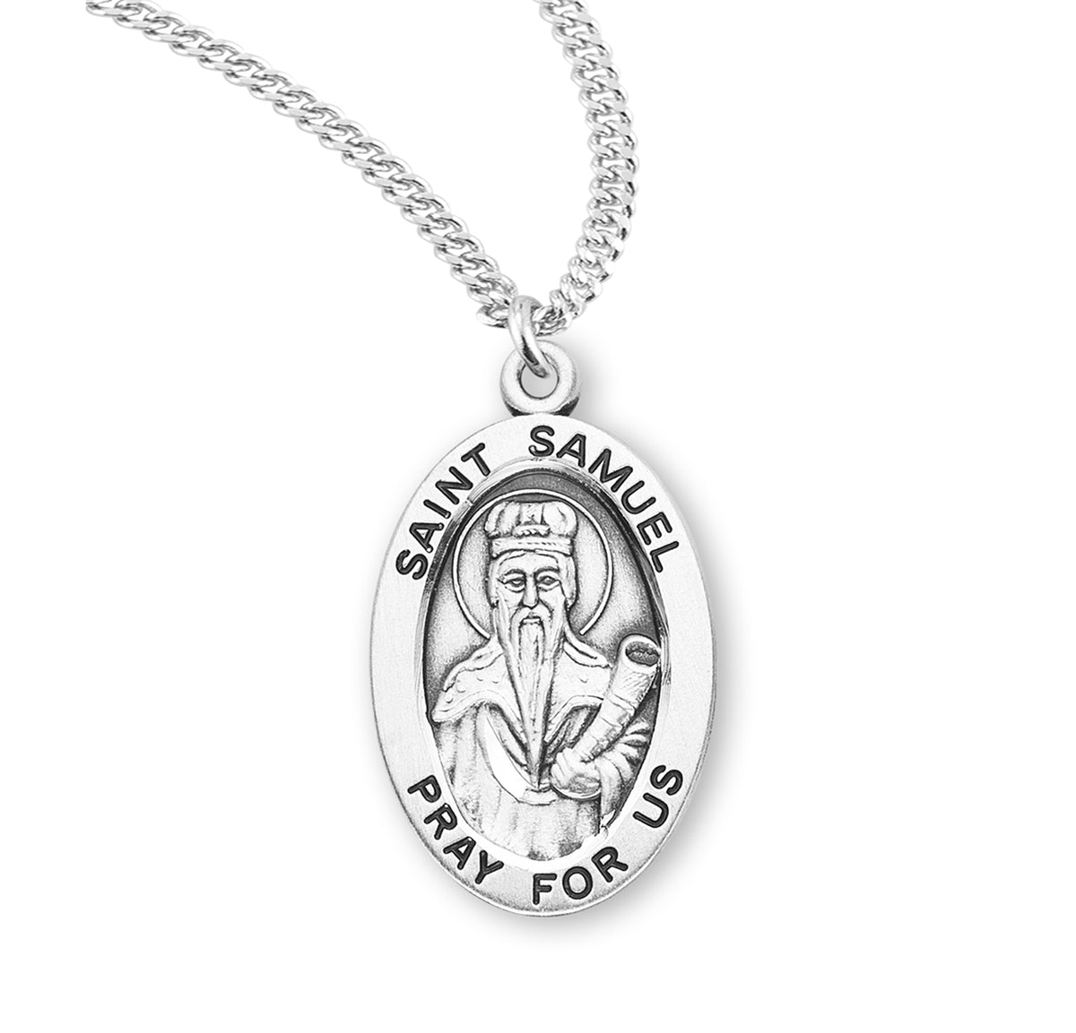 Patron Saint Samuel Oval Sterling Silver Medal - S934720 — Acadian ...