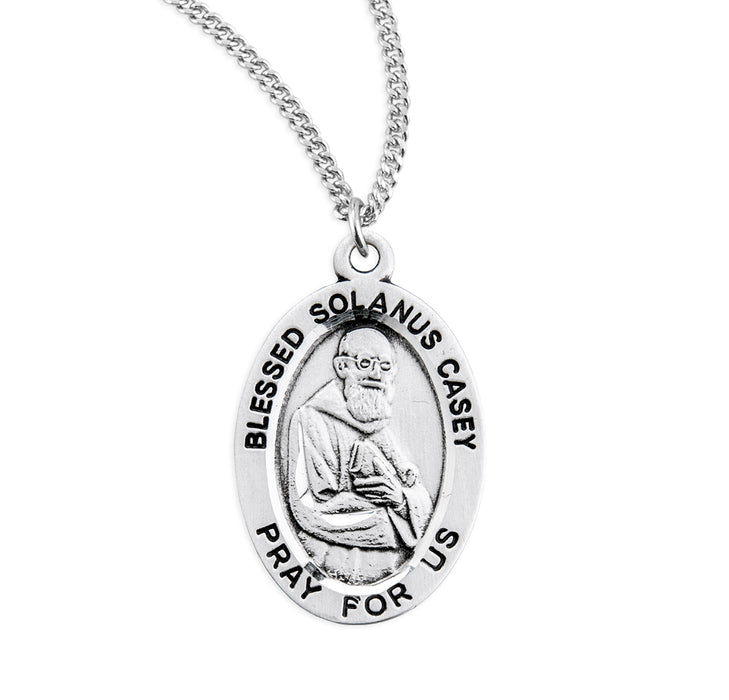 Blessed Solanus Casey Oval Sterling Silver Medal - S934820