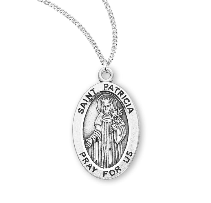 Patron Saint Patricia Sterling Silver Medal - S947018