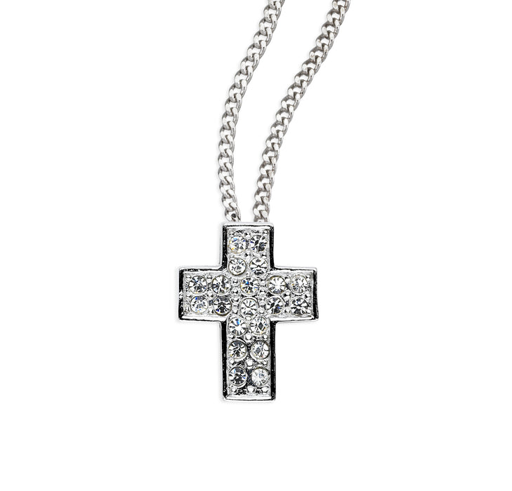 Sterling Silver Cross with Zirconia's "CZ's" - Z318118