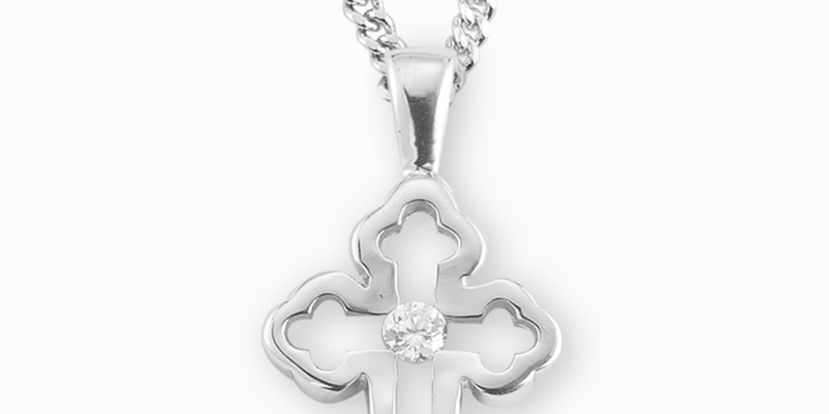 Sterling Silver Polish 3D Genuine 4-Leaf Clover Coin Edge Pendant – AJ's  Jewelers