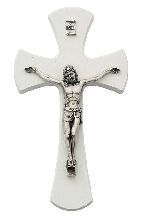 7 in. White Crucifix Boxed - 79-78