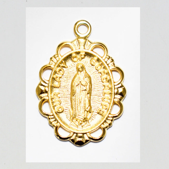 Gold on Sterling Lady of Guadalupe Boxed - J815