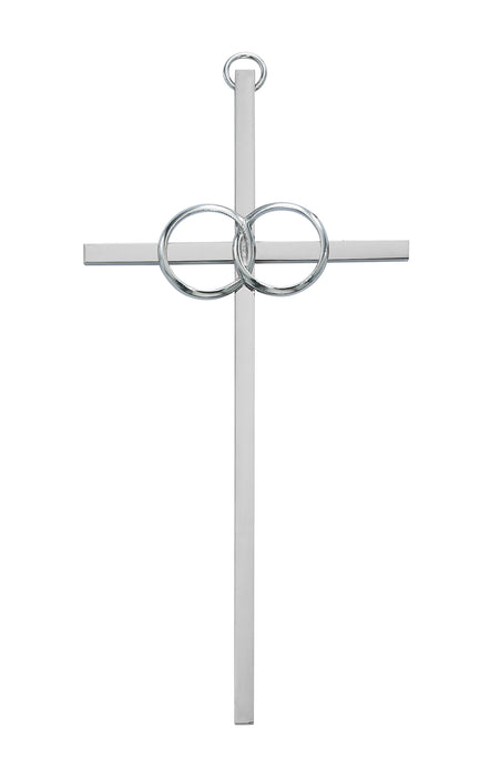 10in. Polished Aluminum Wedding Cross Boxed - 71-51000