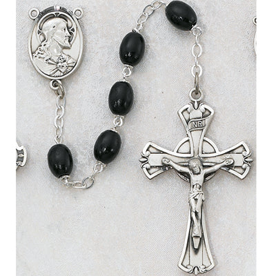 Black Wood Rosary Boxed - 599LF