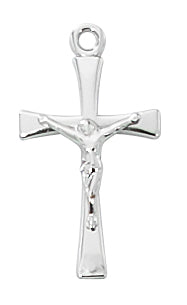 Sterling Crucifix Pendant Boxed - L9190