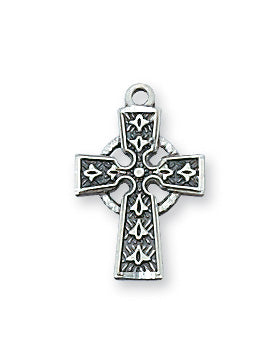Sterling Silver Celtic Cross Pendant - L8023