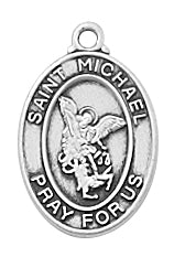 Sterling Silver St. Michael Pendant - L741