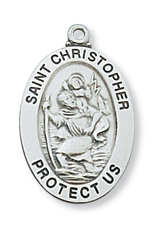 Sterling Silver St. Christopher Pendant - L461CH