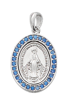 Sterling Silver Miraculous Pendant - L699