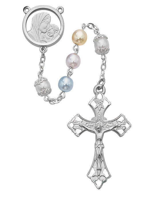 Mother and Child Multi  Rosary Boxed - 590RF