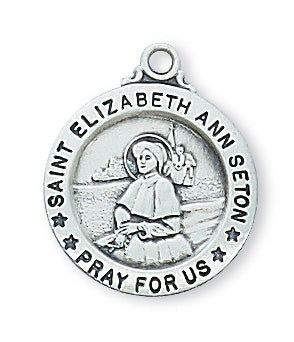 Sterling Silver St. Elizabeth Ann Seton Pendant - L700EAS