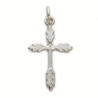Sterling Silver Wheat Cross Boxed - L9250