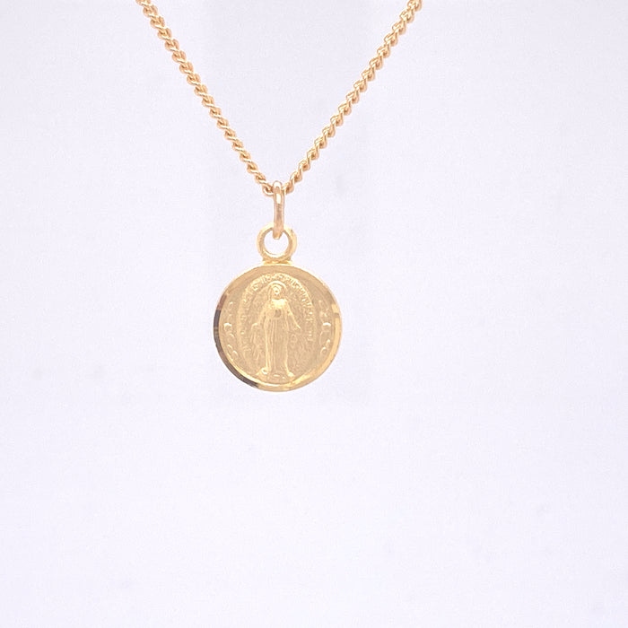 Gold over Sterling Miraculous Pendant - J107MI