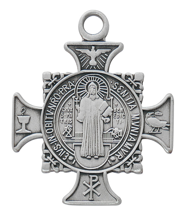 Sterling Silver St Benedict Cross - L832