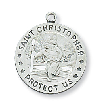 Sterling Silver St. Christopher Pendant - L310CH