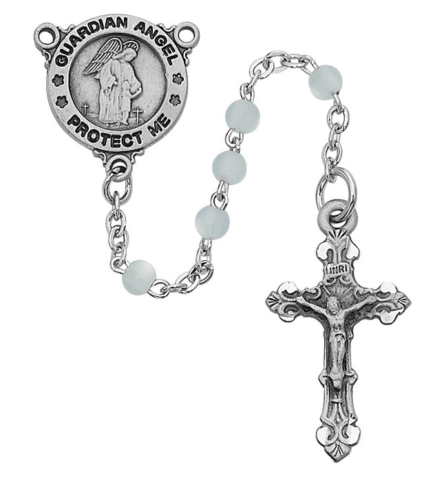 Blue Guardian Angel Youth Rosary Boxed - R368DG