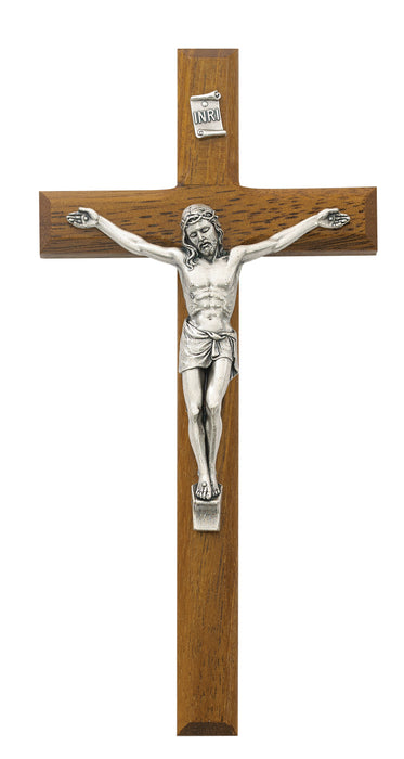 8 in.  Walnut Crucifix Boxed - 81-14