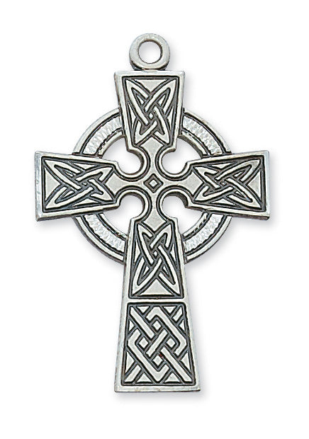 Sterling Silver Celtic Cross Pendant - L9031