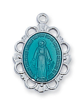 Sterling Silver Miraculous Pendant - L576