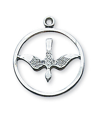 Sterling Silver Holy Spirit Pendant - L369