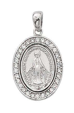 Sterling Silver Miraculous Pendant - L701