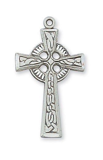Sterling Silver Celtic Cross Pendant - L9038