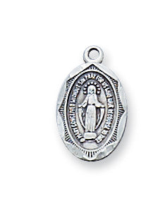 Sterling Silver Miraculous Pendant - L569