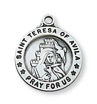 Sterling Silver St. Teresa of Avila Pendant - L700TH