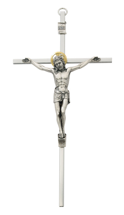 8 in. Silver Crucifix Boxed - 79-48