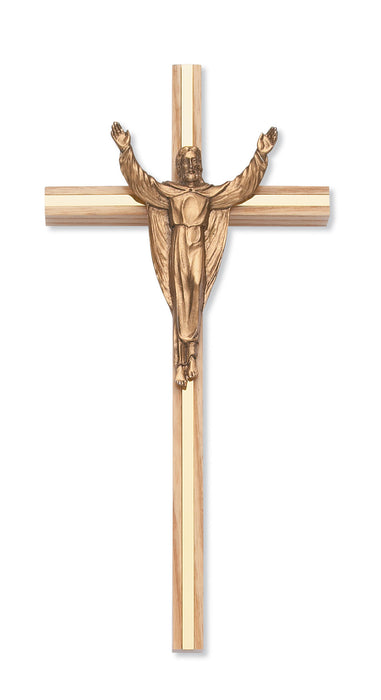 10 in. Oak Crucifix Boxed - 79-02407