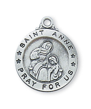 Sterling Silver St. Anne Pendant - L700AE